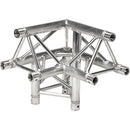 Global Truss Three-Way 90&deg Apex Up - Left Corner for F33 Triangular Truss System (1.64')
