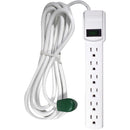 Go Green 6-Outlet Surge Protector (White)