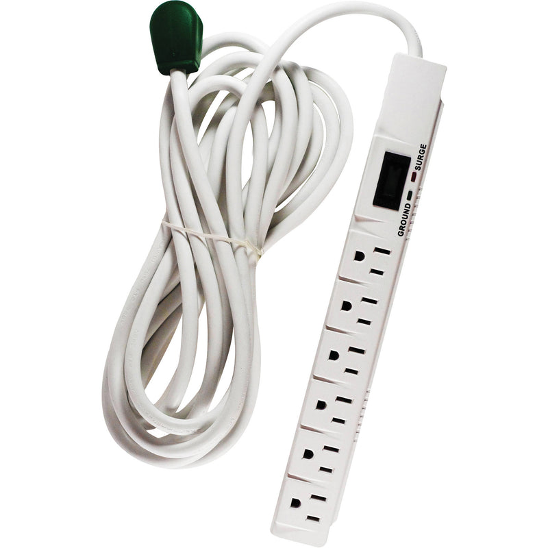 Go Green 6-Outlet Surge Protector (White)