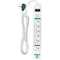 Go Green 6-Outlet Surge Protector with USB Ports (6' White)