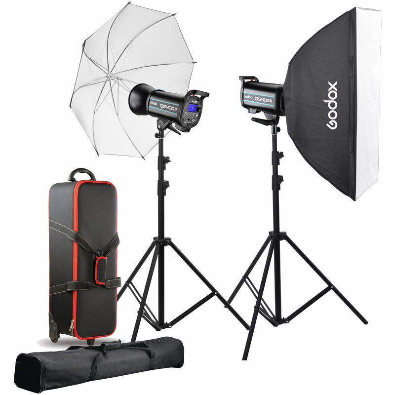 Godox QS400II 2-Light Studio Flash Kit