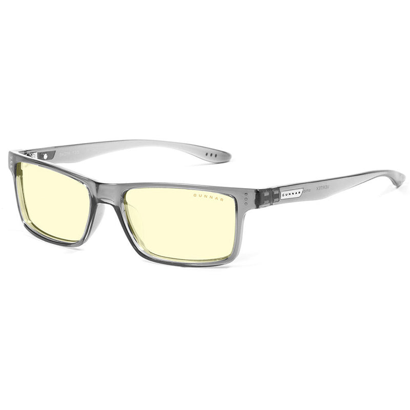 GUNNAR Vertex Gaming Glasses (Smoke Frame, Amber Lens Tint)