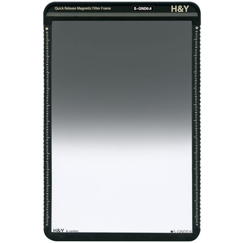 H&Y Filters 100 x 150mm K-Series Soft-Edge Graduated Neutral Density 0.6 Filter (2 Stops) w/Quick Release Magnetic Filter Frame