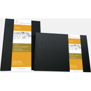 Hahnem&uuml;hle Square Stitched D&S Sketch Book (Black Cover, 9.8 x 9.8", 80 Sheets)