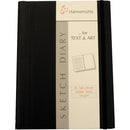Hahnem�hle Sketch Diary (A5 Size, Black, 60 Sheets)