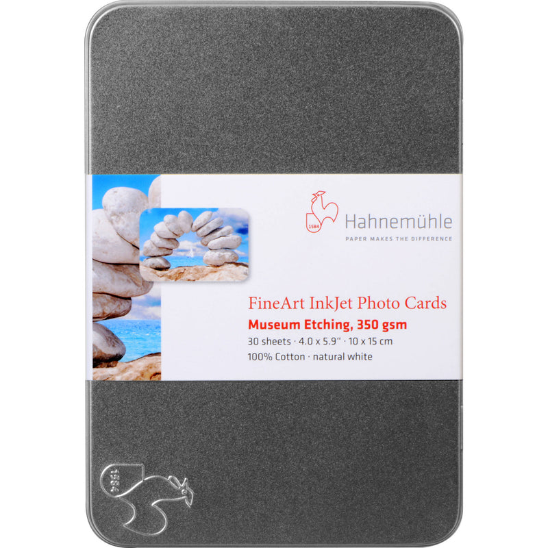 Hahnem�hle Museum Etching Paper with Tin Box (4 x 6", 30 Sheets)