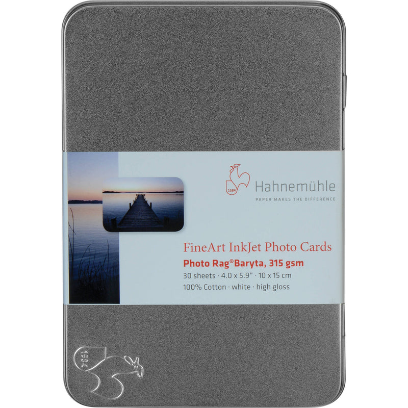 Hahnem�hle Photo Rag Baryta FineArt Photo Cards (4 x 6", 30 Cards)