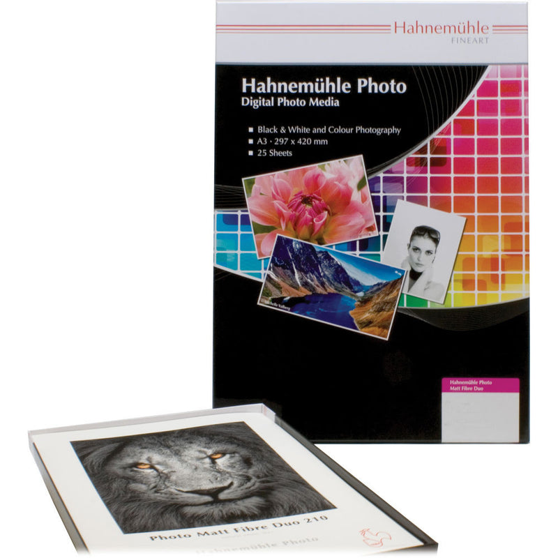 Hahnem�hle Matt Fibre Duo 210 Inkjet Photo Paper (17 x 22", 25 Sheets)