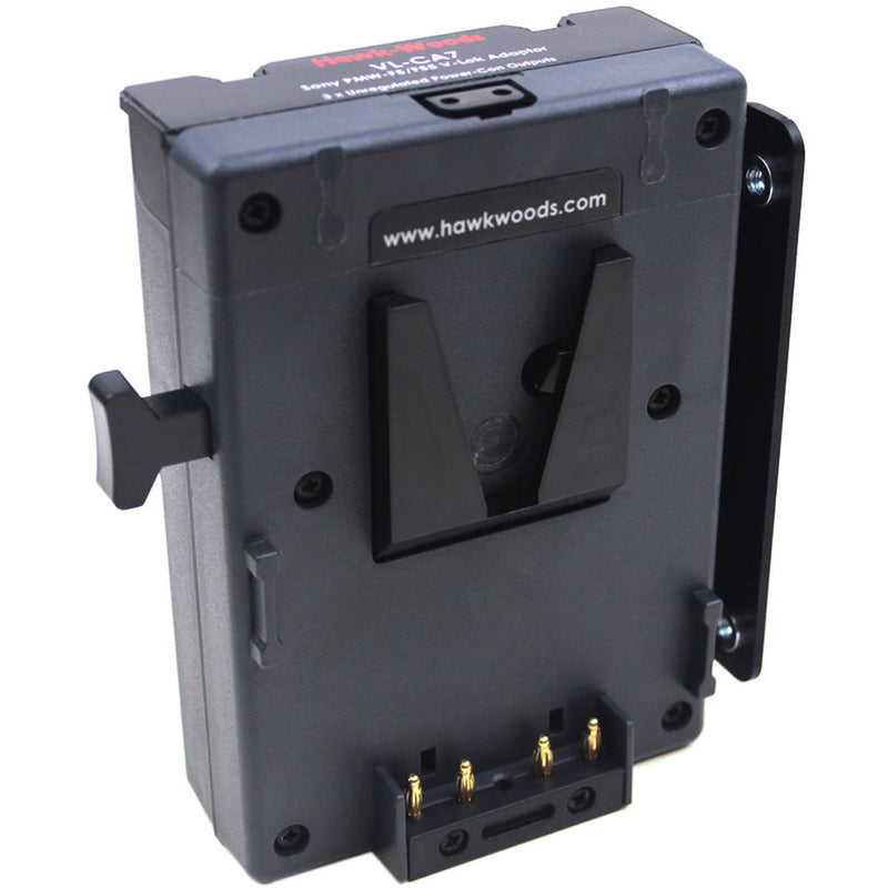 Hawk-Woods V-Lok Battery Adapter with Four D-Tap Ports for Sony F5/F55