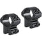 Hawke Sport Optics 2-Piece Match Mount for 9-11mm Rails (1", Aluminum, Medium, Matte Black)