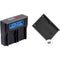 Hedbox RP-DC50 Charger Kit with Two BP-U-Type Battery Plates