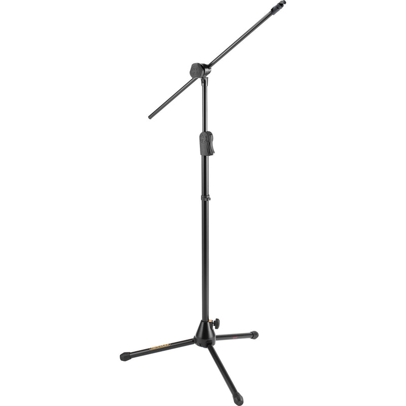 HERCULES Stands EZ Clutch Tripod Microphone Stand with Hideaway 2-In-1 Boom and EZ Microphone Clip