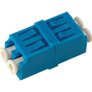 Camplex Singlemode Duplex LC to LC Fiber Optic Coupler Adapter with Flange (Zirconia Sleeve)