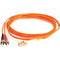 Camplex Duplex ST to Duplex LC Multimode Fiber Optic Patch Cable (Orange, 3.28')