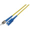 Camplex Simplex ST to SC Singlemode Fiber Optic Patch Cable (Yellow, 3.28')