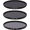 Ice 52mm ND8, ND64, and ND1000 Solid Neutral Density Filter Kit (3, 6, and 10 Stops)