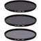 Ice 58mm ND8, ND64, and ND1000 Solid Neutral Density Filter Kit (3, 6, and 10 Stops)