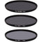 Ice 72mm ND8, ND64, and ND1000 Solid Neutral Density Filter Kit (3, 6, and 10 Stops)