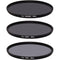 Ice 95mm ND8, ND64, and ND1000 Solid Neutral Density Filter Kit (3, 6, and 10 Stops)