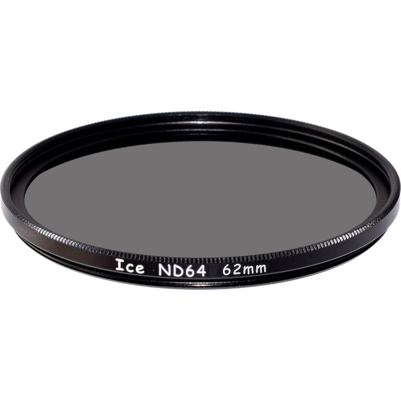 Ice 62mm ND64 Solid Neutral Density 1.8 Filter (6 Stops)
