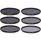 Ice 77mm ND4, ND8, ND16, ND32, ND64, and ND1000 Solid Neutral Density Filter Kit (2, 3, 4, 5, 6, and 10 Stops)