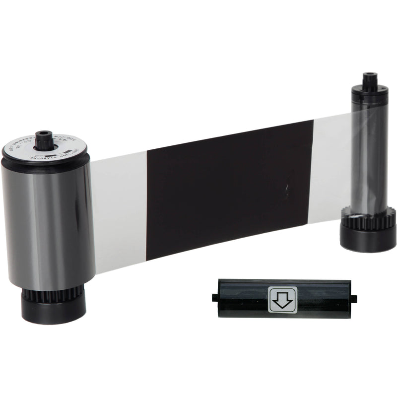 IDP KO Dye-Sub Black and Overlay Ribbon with Cleaning Roller (600 Cards/Roll)
