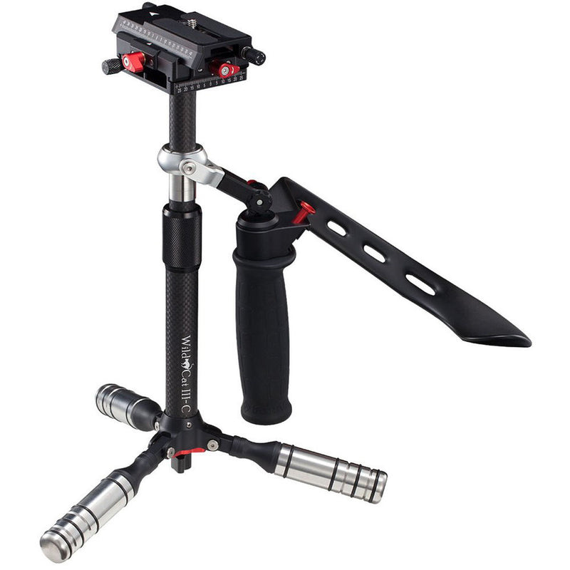 iFootage Wildcat III Manual Stabilizer with Mini Tripod (Carbon
