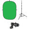 Impact 5x7' Collapsible Background Kit (Chroma Green)