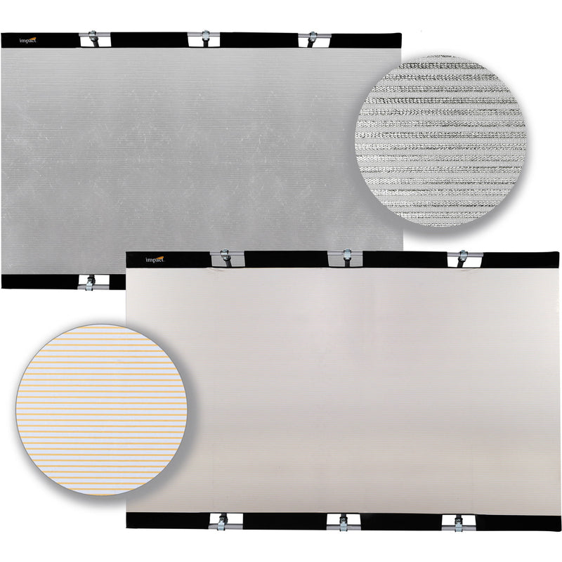 Impact Panel Frame Reflector Kit - Zebra Gold / Zebra Silver (59 x 82")