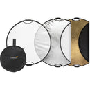Impact 5-in-1 Collapsible Circular Reflector with Handles (22")