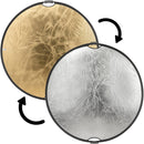 Impact Circular Collapsible Reflector with Handles (42", Gold/Silver)