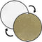 Impact Circular Collapsible Reflector with Handles (42", Soft Gold/White)
