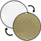 Impact Circular Collapsible Reflector with Handles (52", Soft Gold/White)