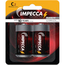 Impecca Alkaline C Batteries (2-Pack)