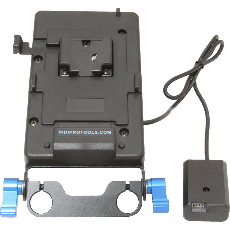 IndiPRO Tools V-Mount Plate with Sony NP-FW50 Dummy Battery (20")