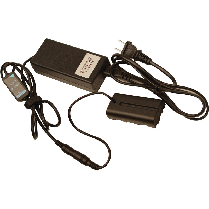 IndiPRO Tools AC Power Supply with L-Series Dummy Battery (8 ft)