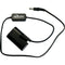 IndiPRO Tools 2.5mm DC Power Cable to Regulated Canon LP-E6 Type Dummy Battery (2')
