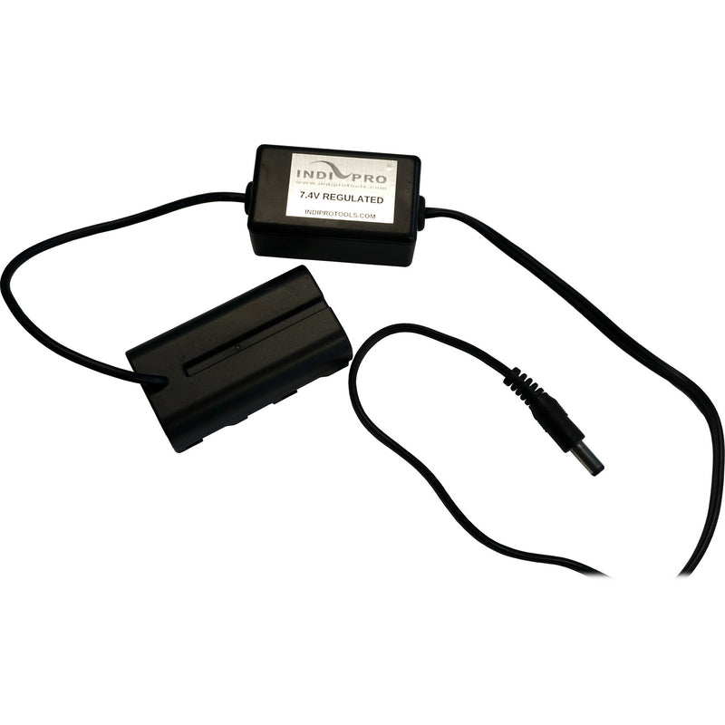 IndiPRO Tools 2.5mm DC Power Cable to Regulated Sony L-Series Dummy Battery (2')