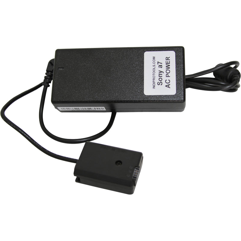 IndiPRO Tools AC Power Supply with Sony a7 Compatible Dummy Battery (8 ft)