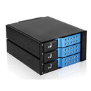iStarUSA 2 x 5.25" to 3 x 3.5"SAS/SATA 6 Gb/s Trayless Hot-Swap Cage (Blue)