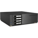 iStarUSA D-340HB-DT 3 RU Compact 4 x 3.5" Bay Hotswap microATX Desktop Chassis (Silver HDD Handles)