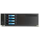 iStarUSA D-340HB-T 3 RU Compact 4 x 3.5" Bay Hotswap microATX Rackmount Chassis (Blue HDD Handles)