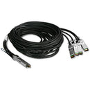 iStarUSA 40 Gb/s QSFP+ to 4x SFP+ Copper Twinax Split Cable (Black, 16.4')