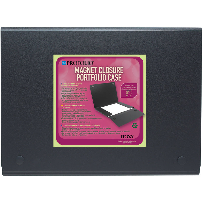 Itoya ProFolio Magnet Closure Portfolio Case (18 x 24", Black)