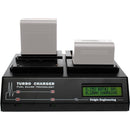 Dolgin Engineering TC400-TDM Four-Position Simultaneous Battery Charger for JVC SSL-JVC50 and SWIT S-8I50