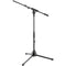 K&M 25977 Tripod Microphone Stand with Telescoping Boom (Black)