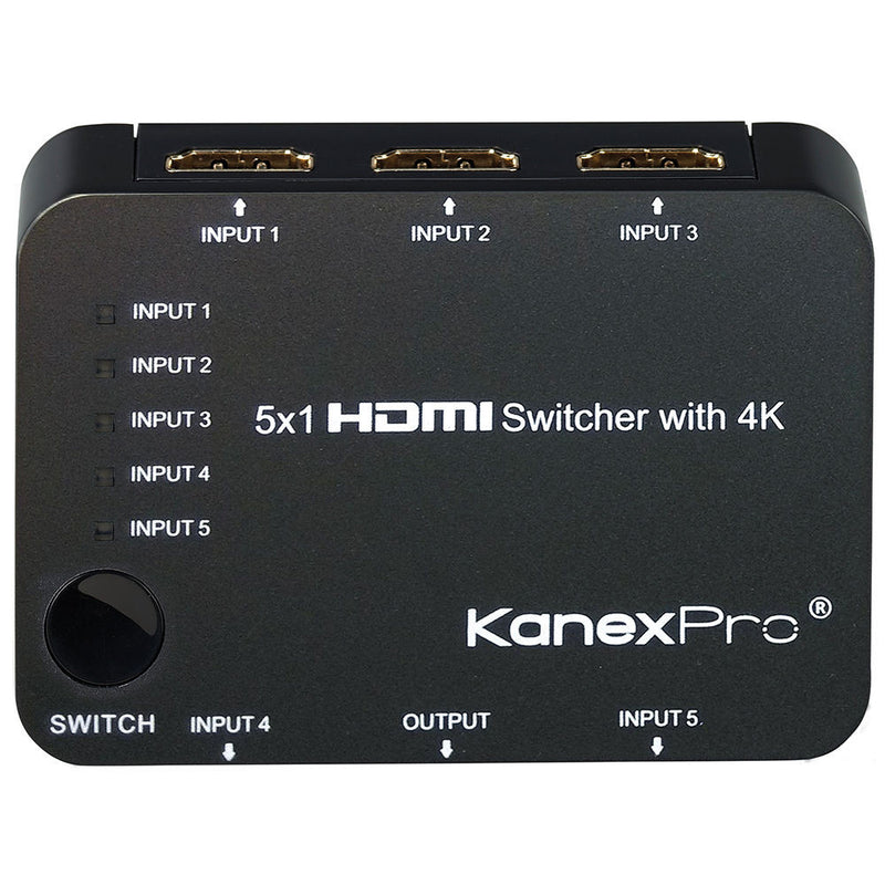 KanexPro 5x1 HDMI Switcher with 4K Support