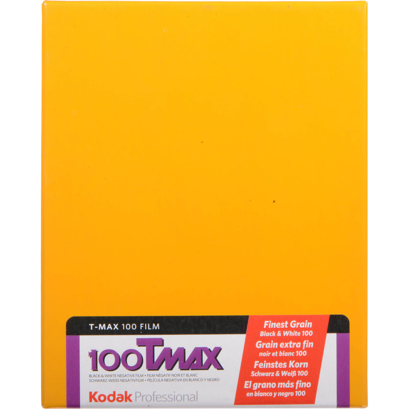Kodak Professional T-Max 100 Black and White Negative Film (4 x 5", 10 Sheets)
