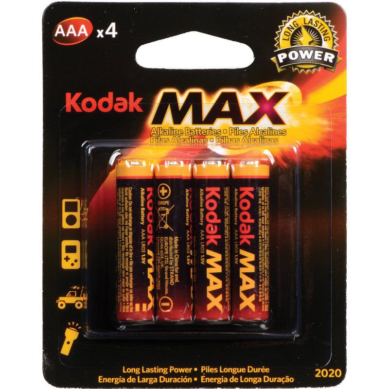 Kodak MAX AAA 1.5V Alkaline Batteries (4-Pack)
