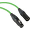 Kopul Premium Performance 3000 Series XLR M to XLR F Microphone Cable - 25' (7.6 m), Green